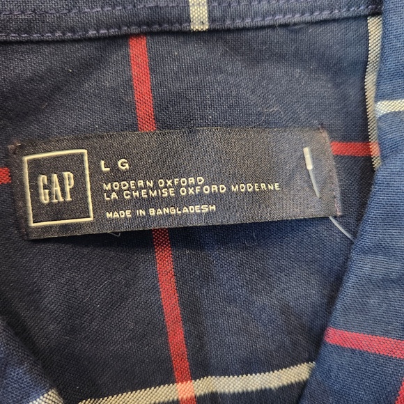 Navy Plaid Shirt - Picture 2 of 3